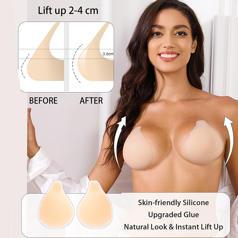1/2 Pairs Women Sticky Bra Pus - Backless Bra Sticky ulasan dan harga