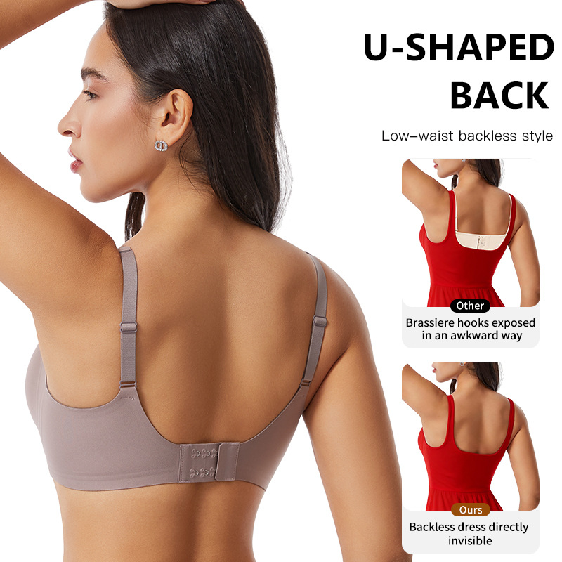 Women's Deep V Jelly Seamless  - Wirefree Bra Comfort ulasan dan harga