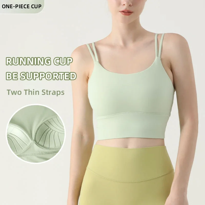 Women's Yoga Vest Fitness Runn - Sports Bra Racerback ulasan dan harga
