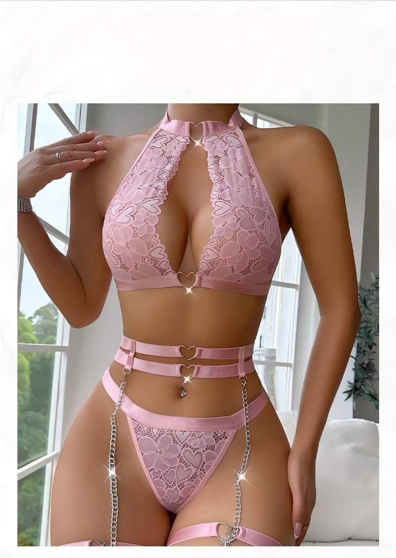 Sexy Lingerie Set Push Up Lace - Minimizer Bra Women ulasan dan harga