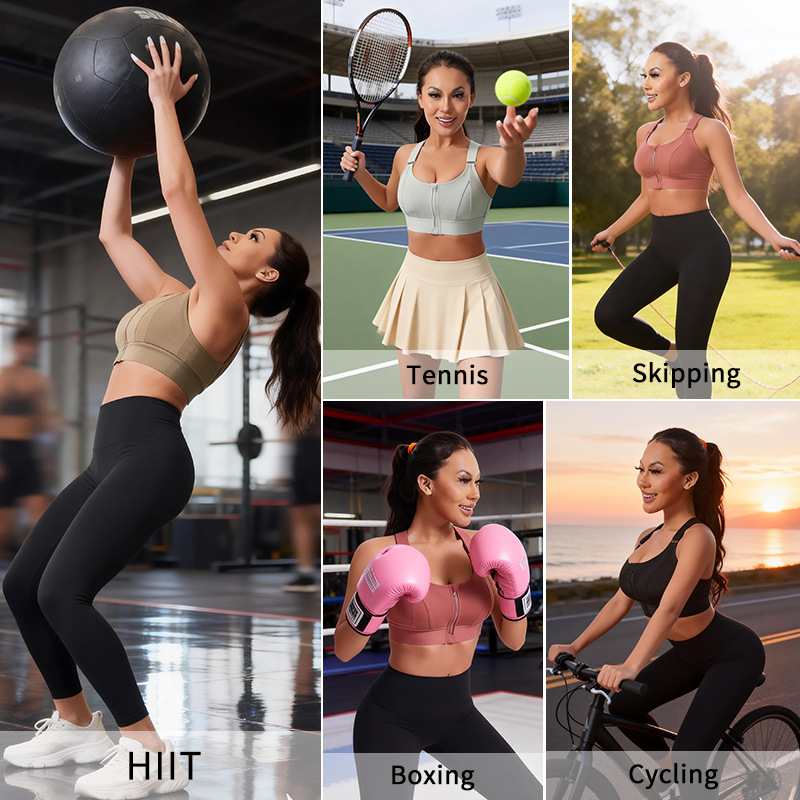Women's High-Impact Sports Bra - Plunge Bra Push Up ulasan dan harga