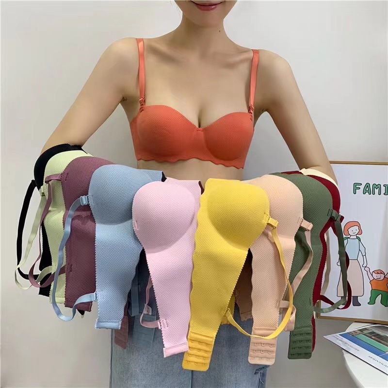 Women Girls Push Up Bras Summe - Plunge Bra Push Up ulasan dan harga