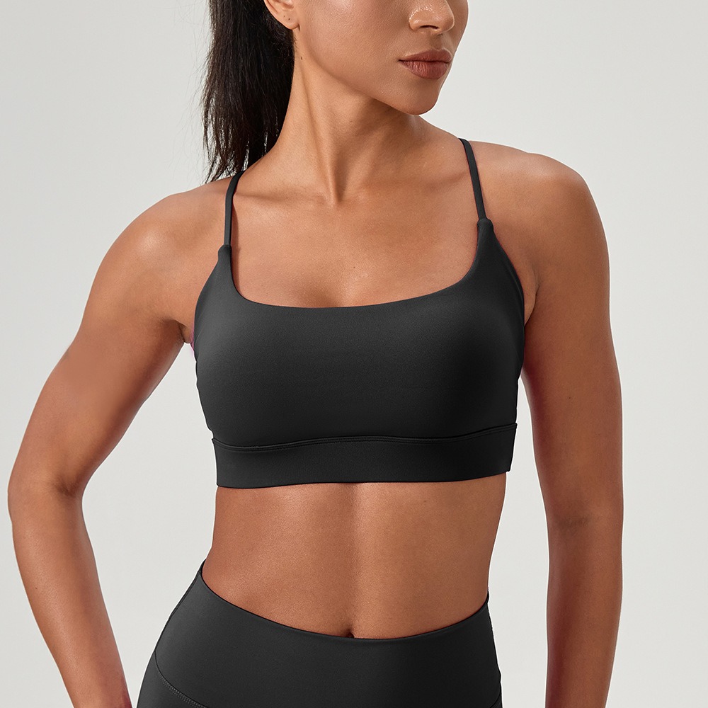 Women's Sexy Yoga Bra Cross St - Sports Bra Racerback ulasan dan harga
