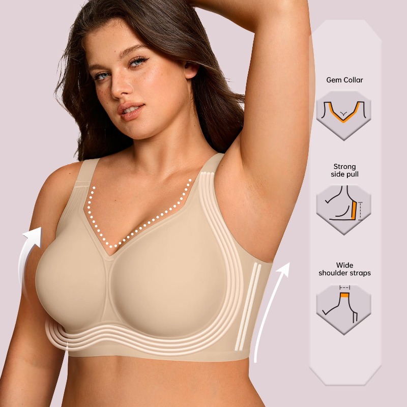 Plus Size Wireless Jelly Bra W - Full Coverage Bra ulasan dan harga
