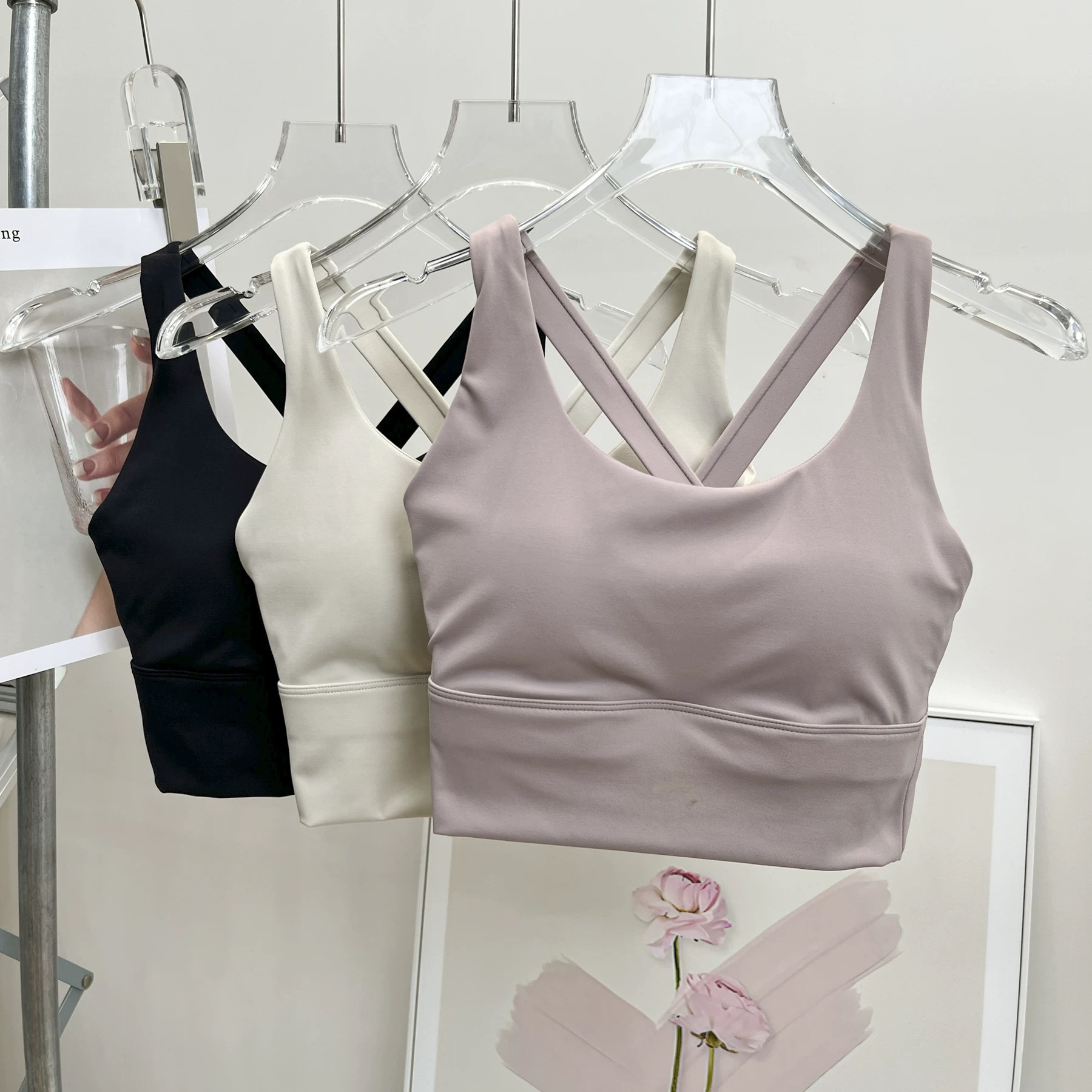 Shockproof Running & Yoga Bra  - Plunge Bra Push Up ulasan dan harga