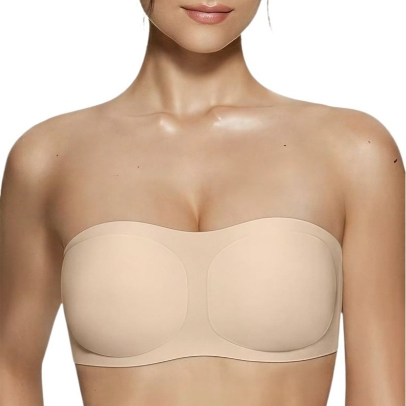 Women's Strapless Bra with Pus - Plunge Bra Push Up ulasan dan harga