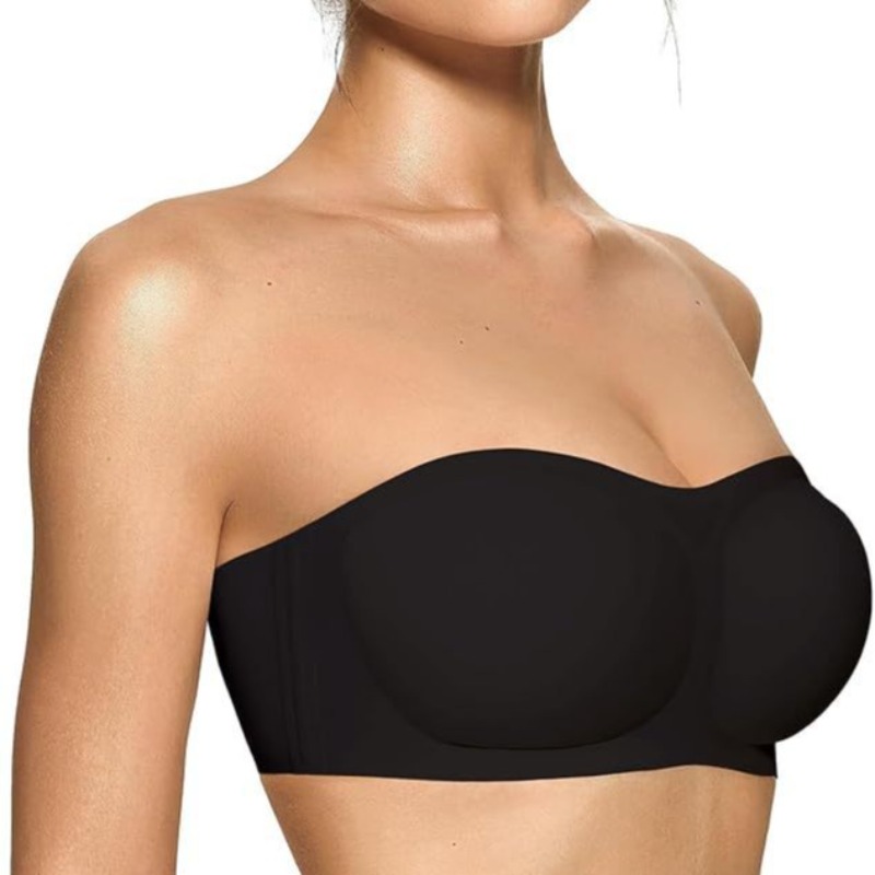 Women's Strapless Bra with Pus - Plunge Bra Push Up ulasan dan harga